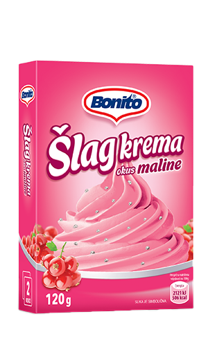 Šlag krema malina