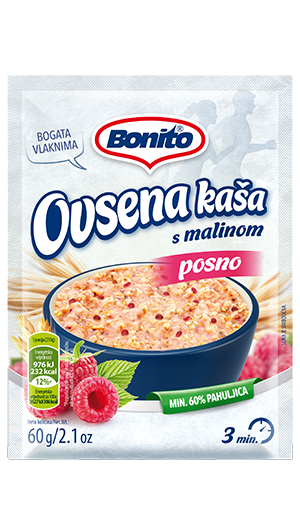 Zobena – ovsena kaša s malinom