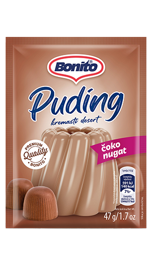 Puding s okusom čoko-nugat
