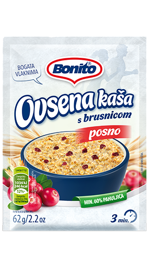 Zobena – ovsena kaša s brusnicom